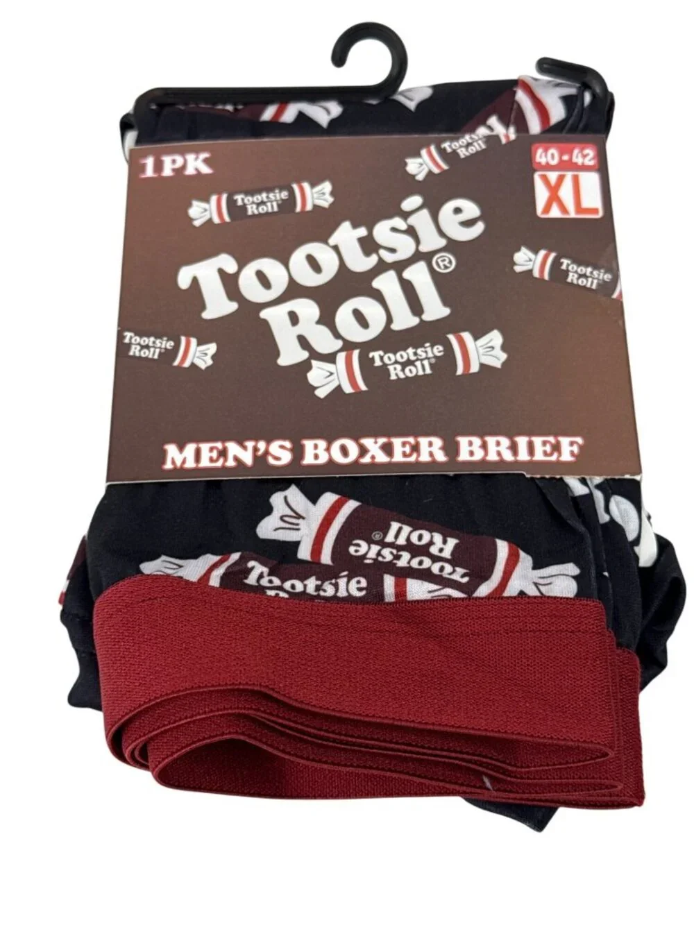 Tootsie Roll Boxer Briefs Men's XL Graphic Candy Novelty Underwear NWT